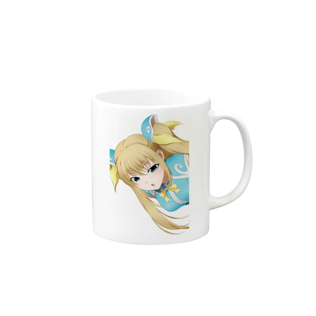 yadogenのフローリカ Mug :right side of the handle