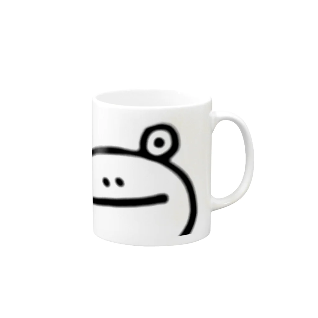 けろちかのじっ Mug :right side of the handle