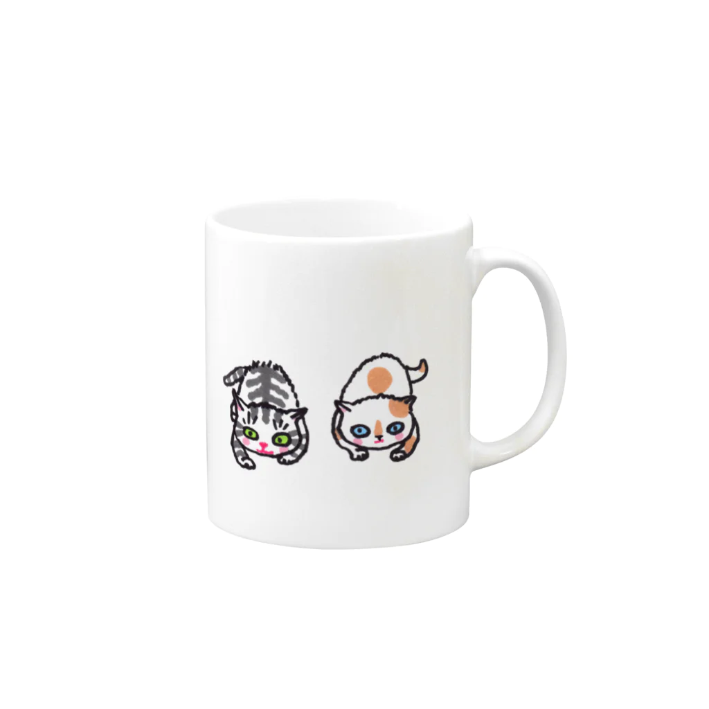 マイマイタケのずずいっとふるふるマグ Mug :right side of the handle