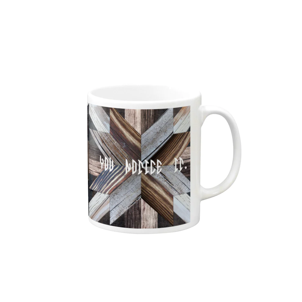 SHOP ROMEO　のRomeo  wood rogo mug Mug :right side of the handle