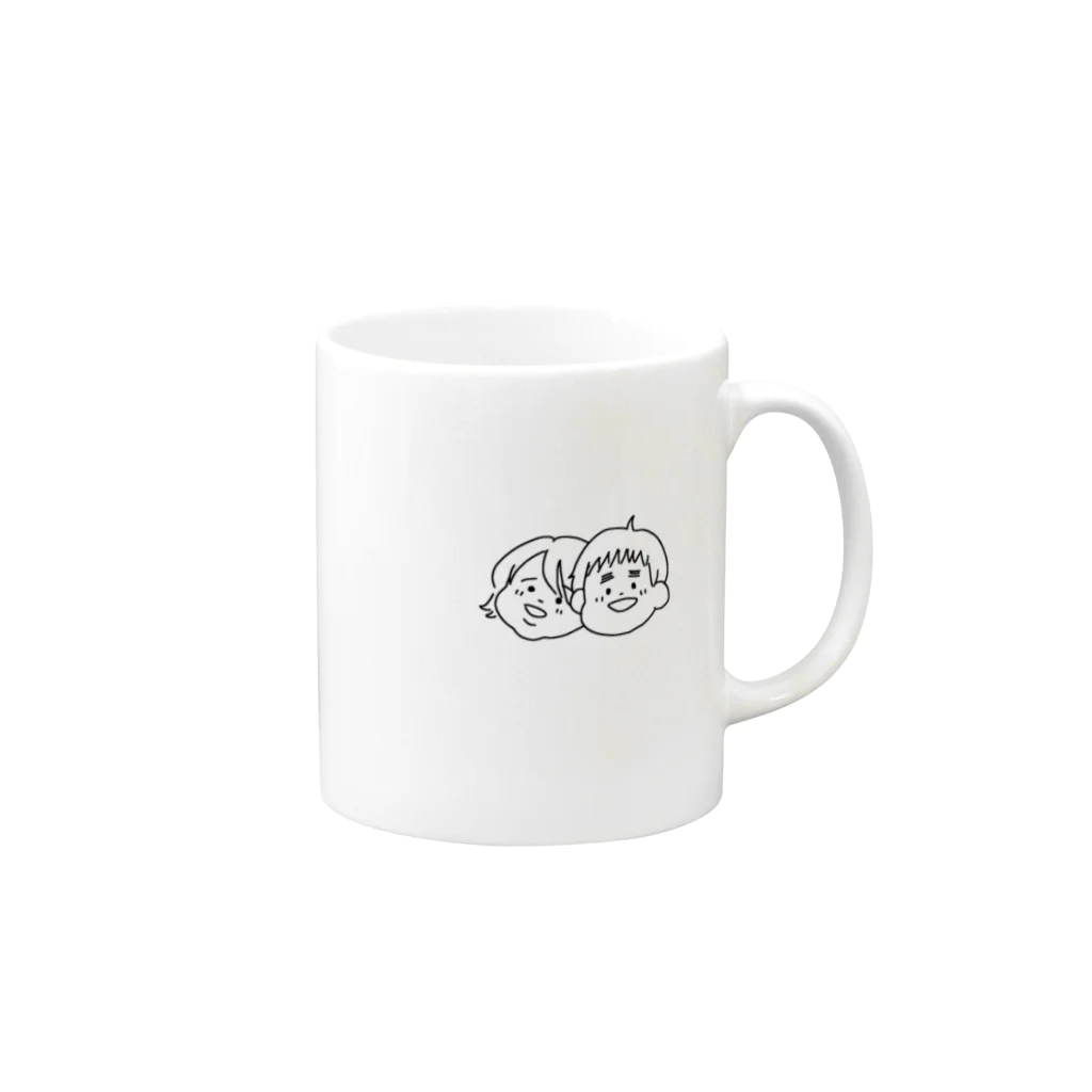 kmegのゆるいカップル Mug :right side of the handle