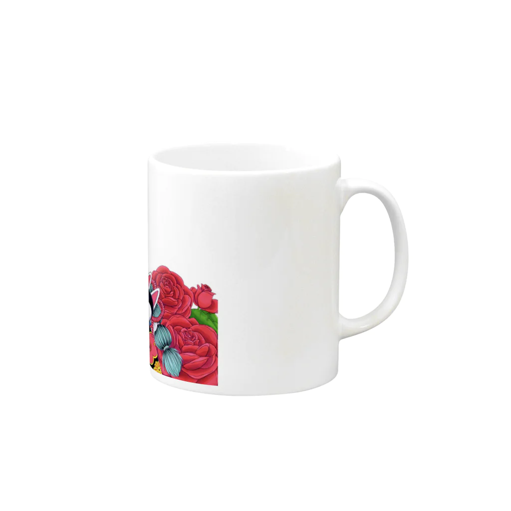 waltz_21の和薔薇 Mug :right side of the handle