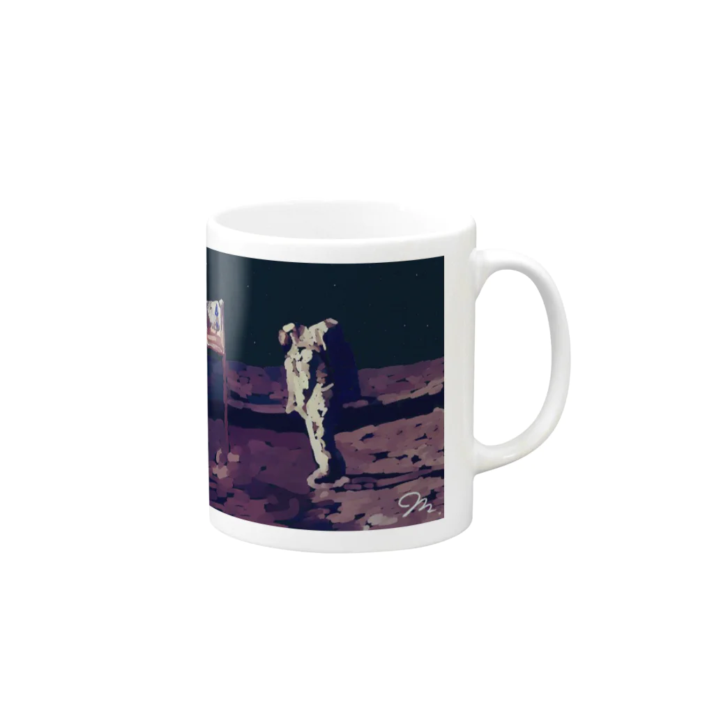 Boston ShopのApollo50thMoonLanding マグカップの取っ手の右面