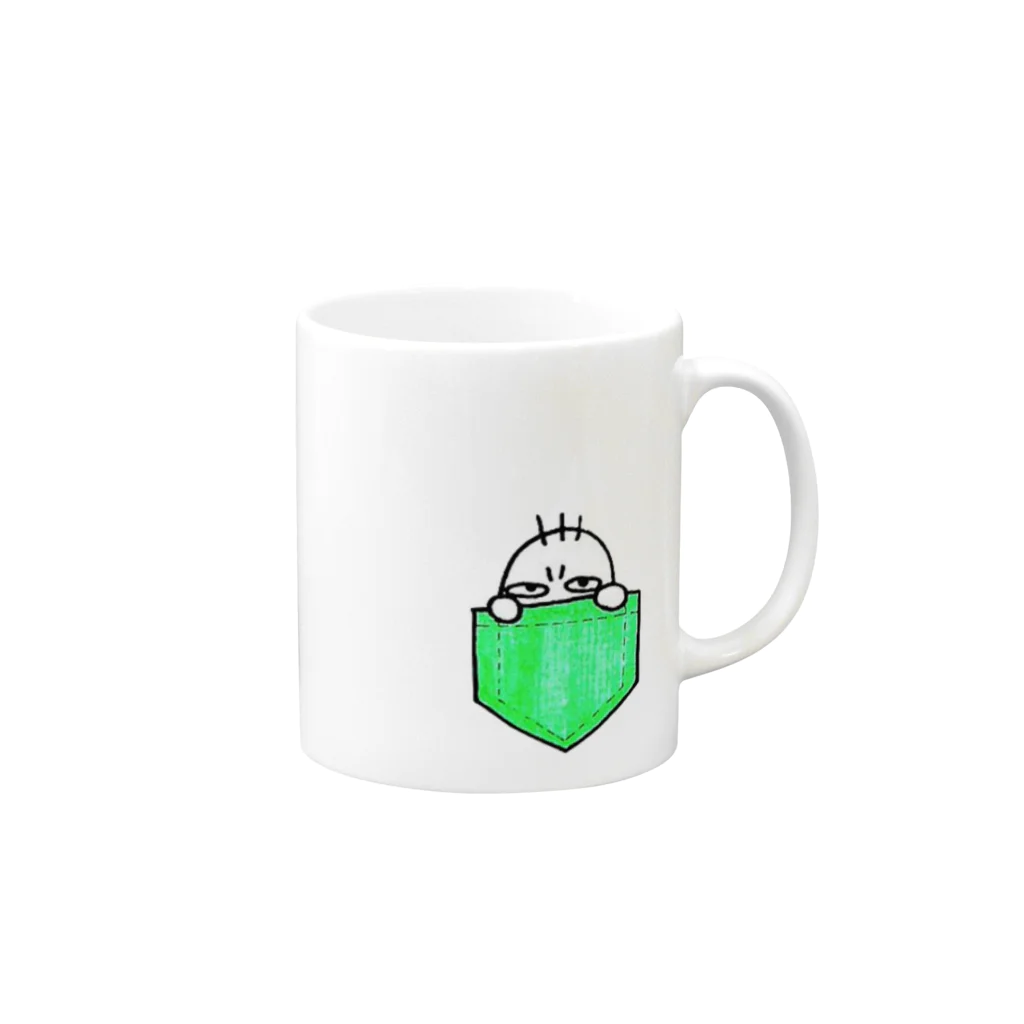 てきとうやの図々しいちーたろぉ Mug :right side of the handle