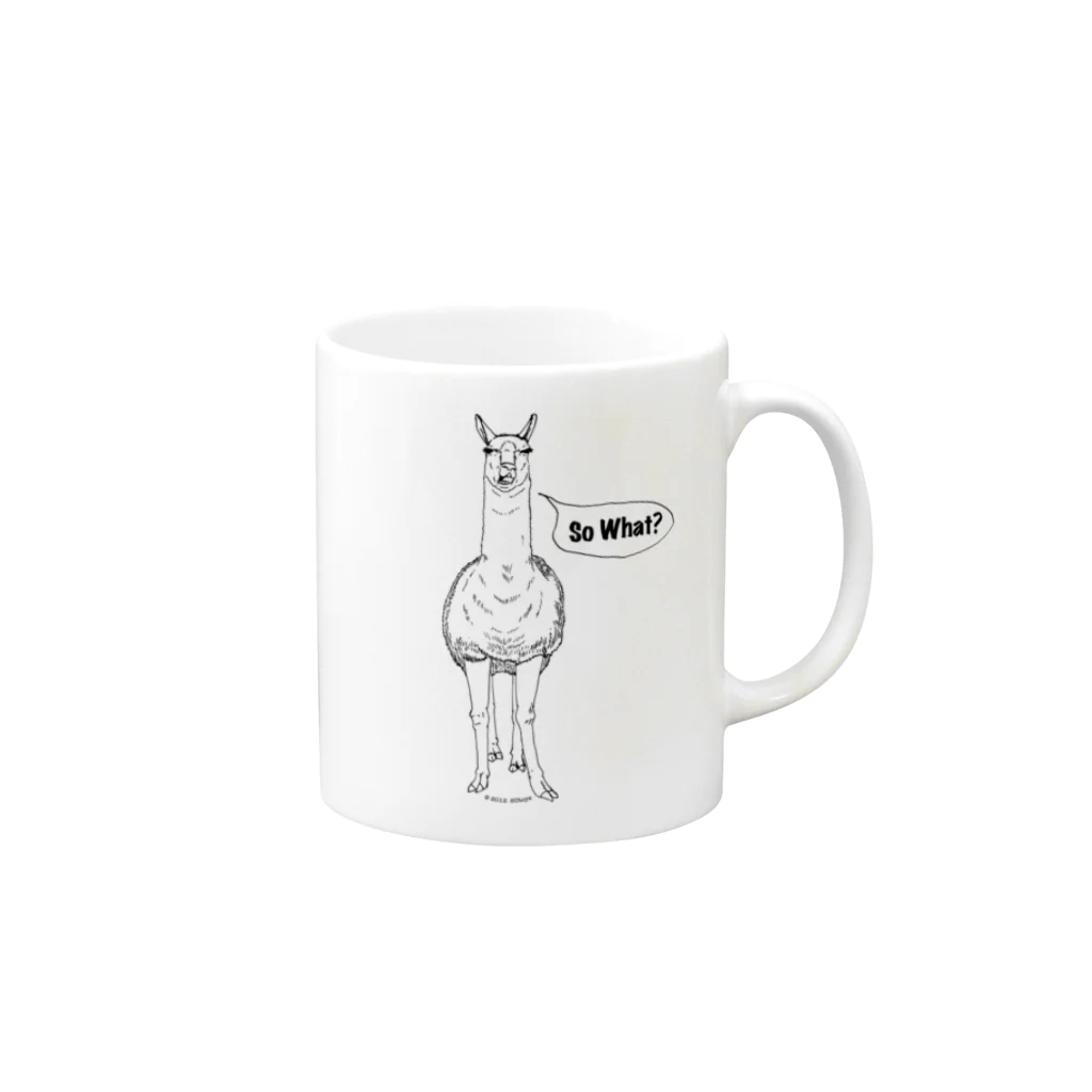 8U TOYSのSo What?(オリジナル) Mug :right side of the handle