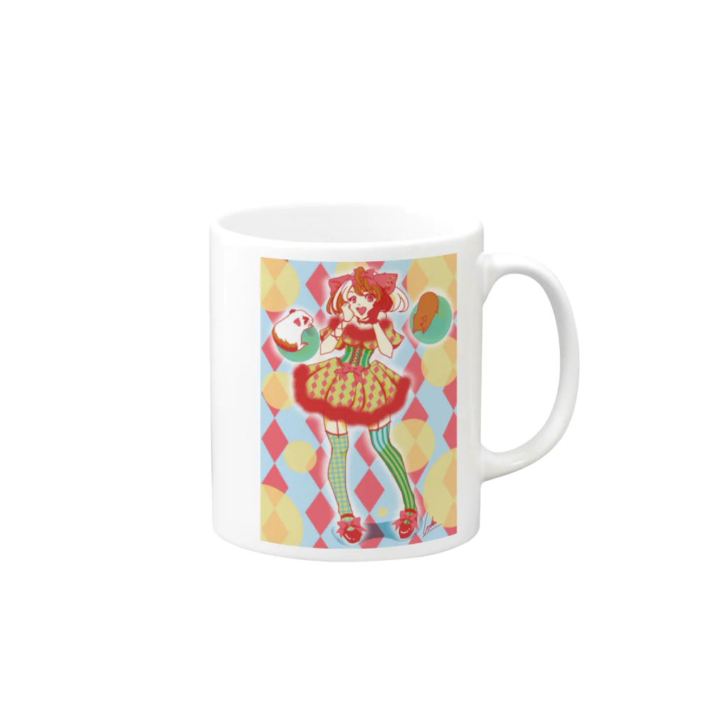 Lichtmuhleのキャンディポップもる子 Mug :right side of the handle