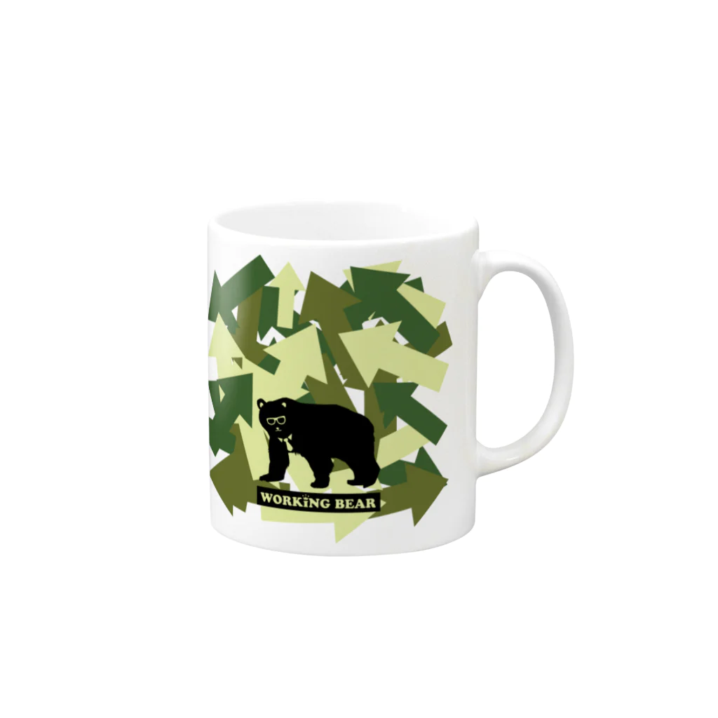 WORKING BEARの【WORKING BEAR】Arrow Bear Mug :right side of the handle