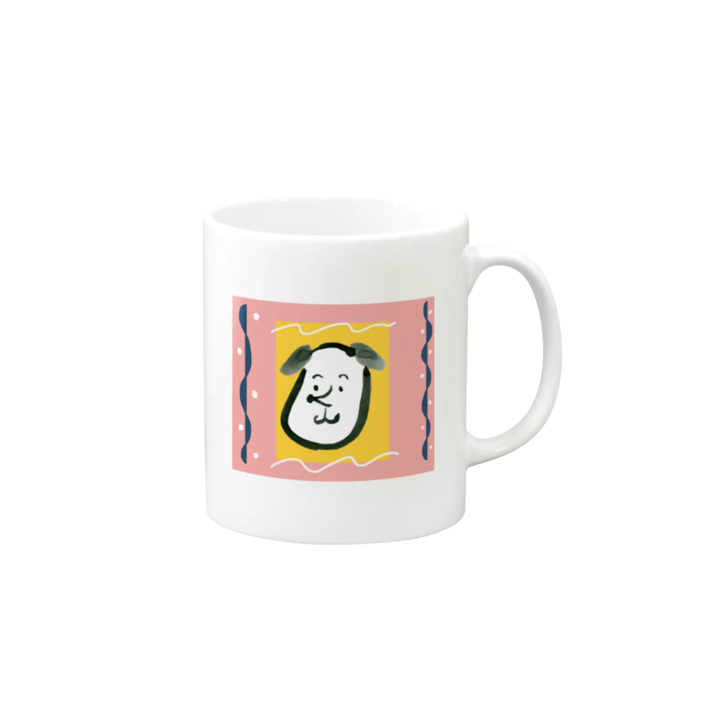 ishiのいぬさん２ Mug :right side of the handle