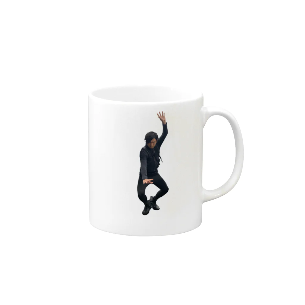 BOWWOWCLUBのあんこくん Mug :right side of the handle