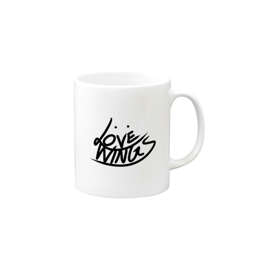 LOVEWINGSのLOVEWINGS Mug :right side of the handle
