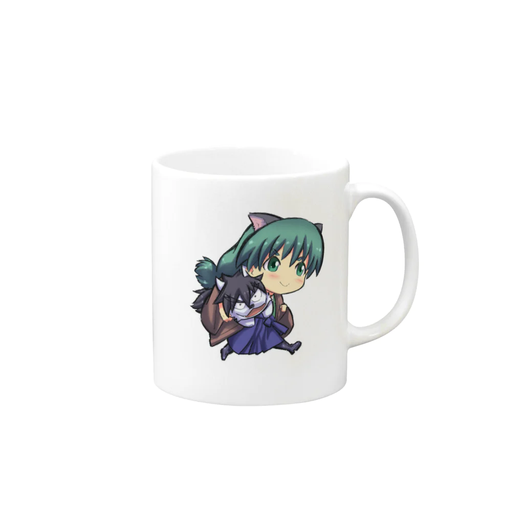 天王寺 真道の綾乃部聖羅　マグカップ Mug :right side of the handle