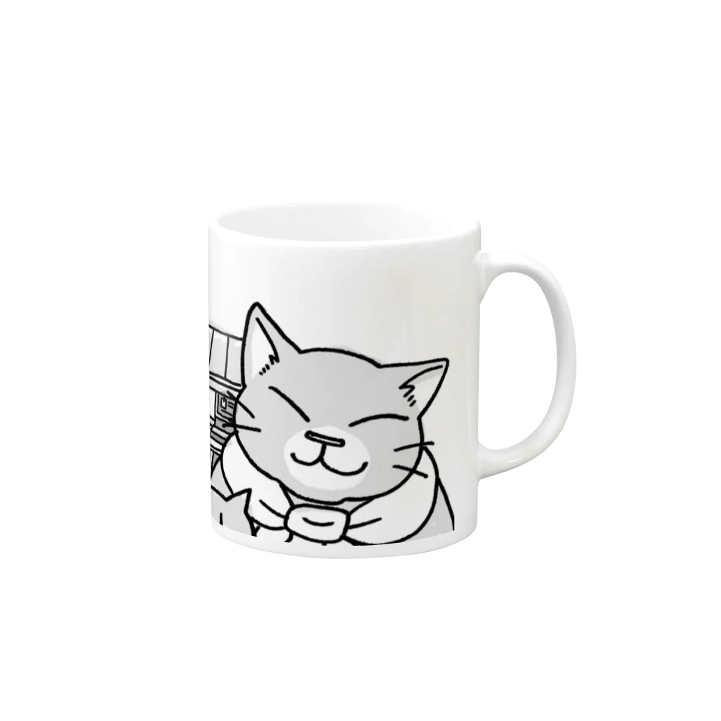 NEKOGETのにゃーん Mug :right side of the handle