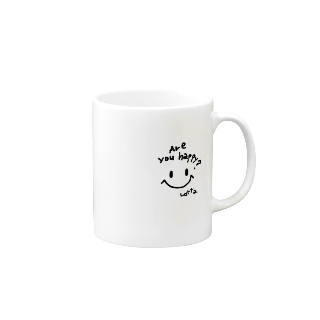 LottaのAre you happy? Mug :right side of the handle