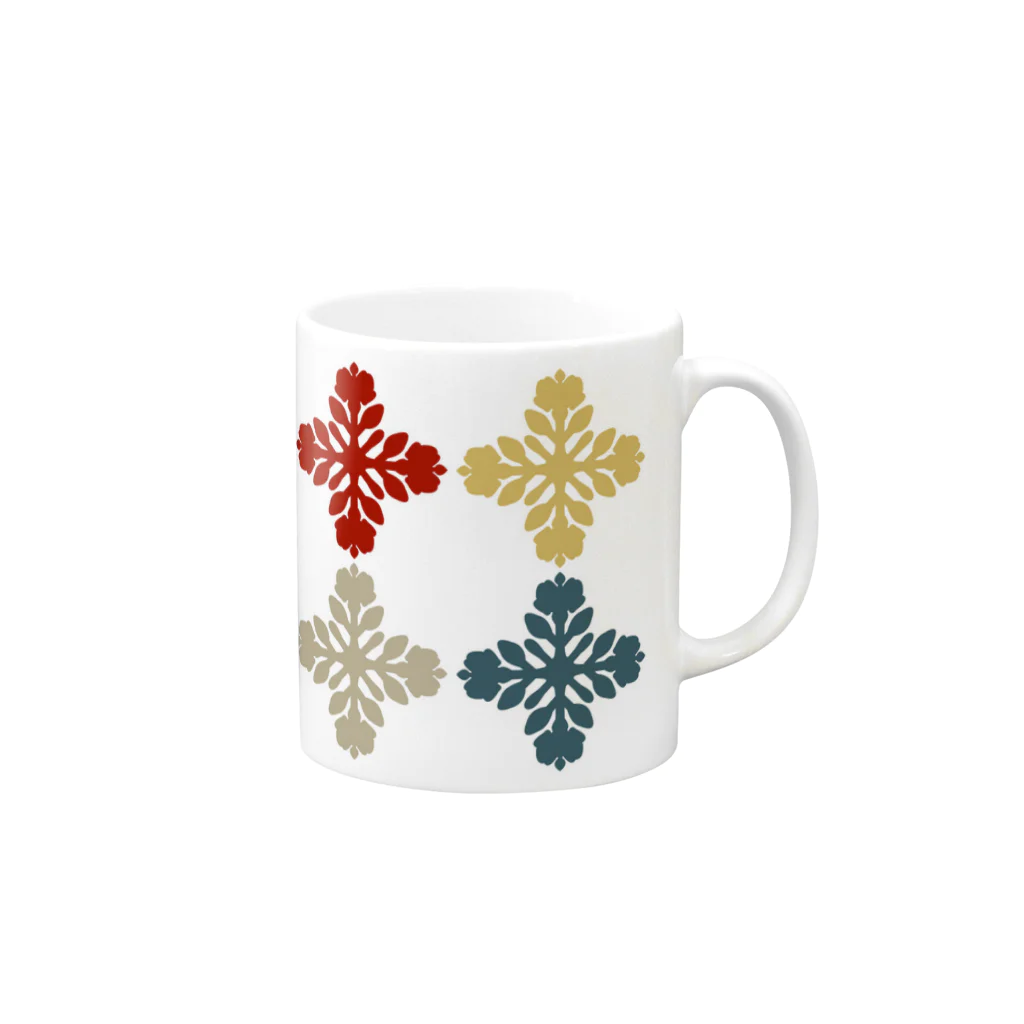 occasiのキルトパターン４ Mug :right side of the handle