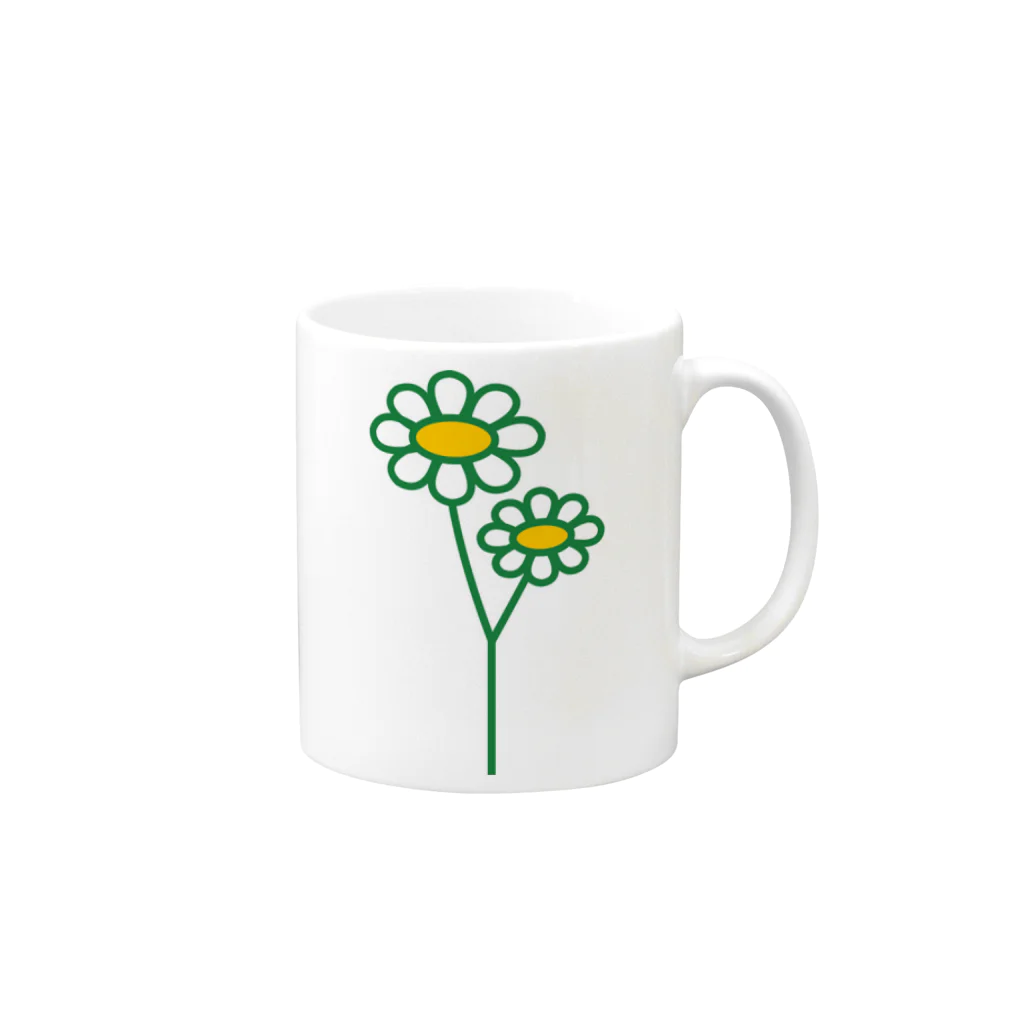 occasiのマーガレット Mug :right side of the handle