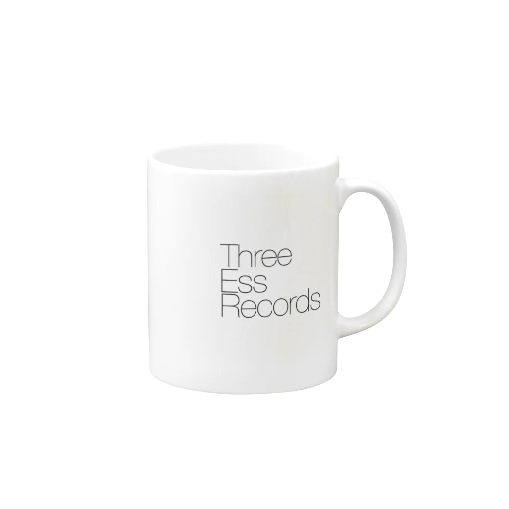 Three Ess RecordsのThree Ess Records "Name" マグカップの取っ手の右面