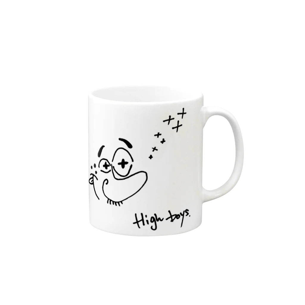 UTAH BOYのhigh boy Mug :right side of the handle