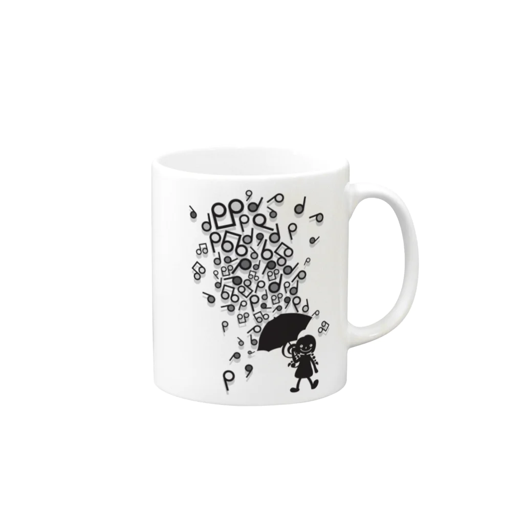 AURA_HYSTERICAのSingin' in the Rain Mug :right side of the handle