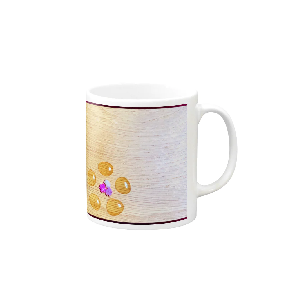 hitomin311のginkgo sugar flower Mug :right side of the handle