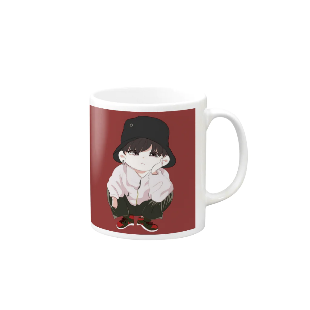 spellのペリン君グッズ Mug :right side of the handle