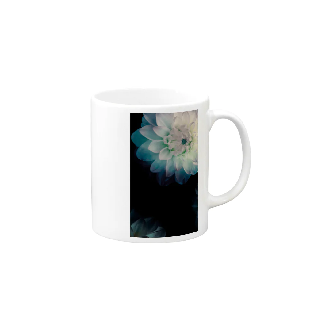 puchanatmarusenの花 Mug :right side of the handle