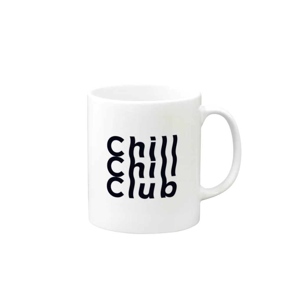 Chill Chill Club ShopのChill Chill Club マグカップの取っ手の右面