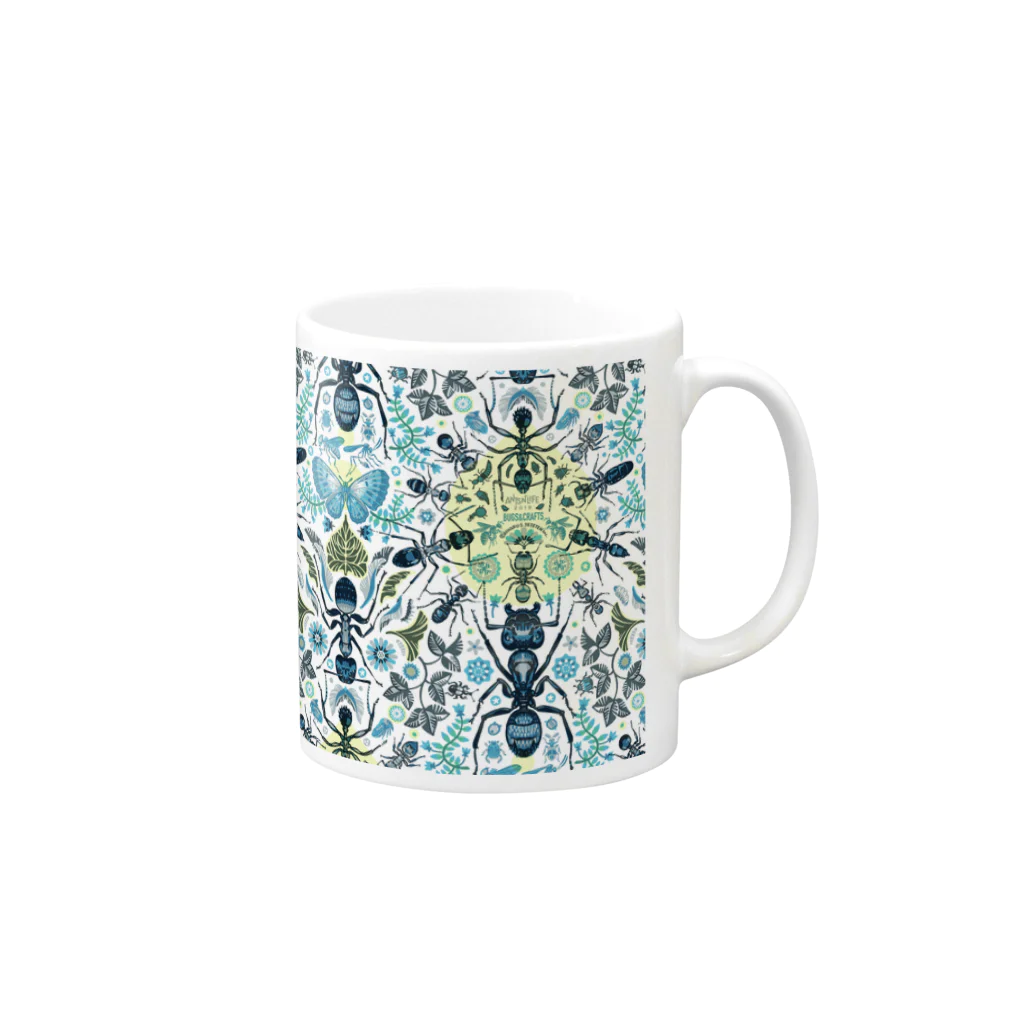 TETETEN SHOPのBUGS & CRAFTS 001 Mug :right side of the handle