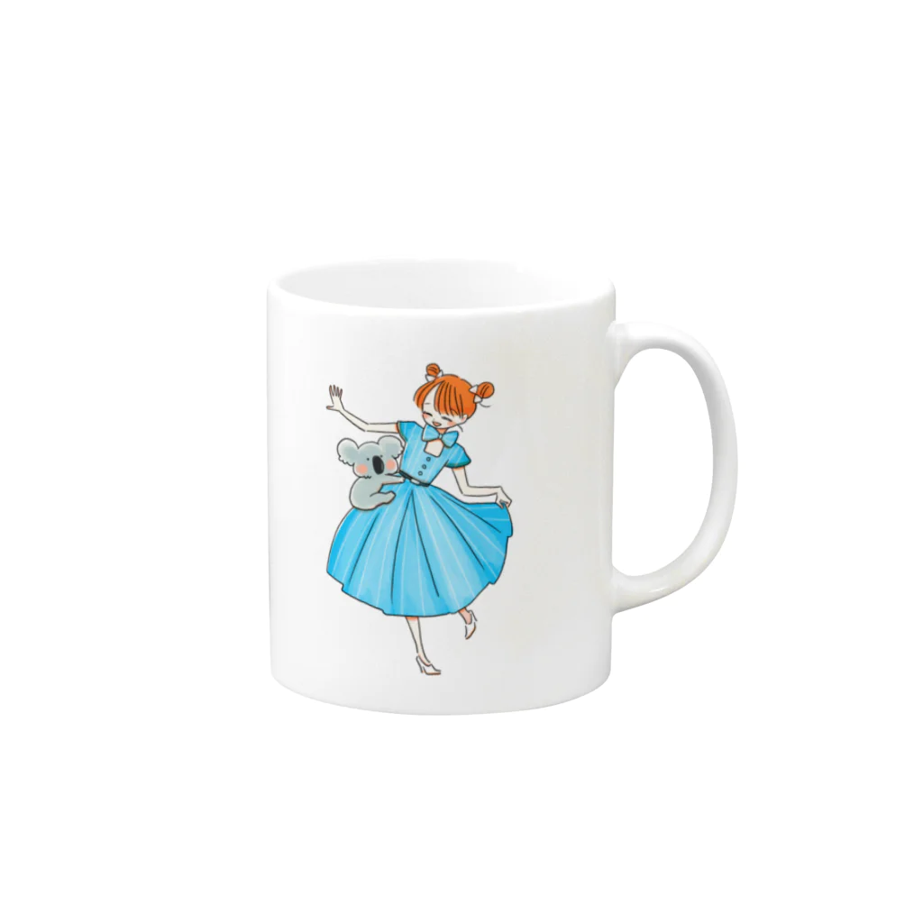 よしだゆうのコアラちゃん Mug :right side of the handle