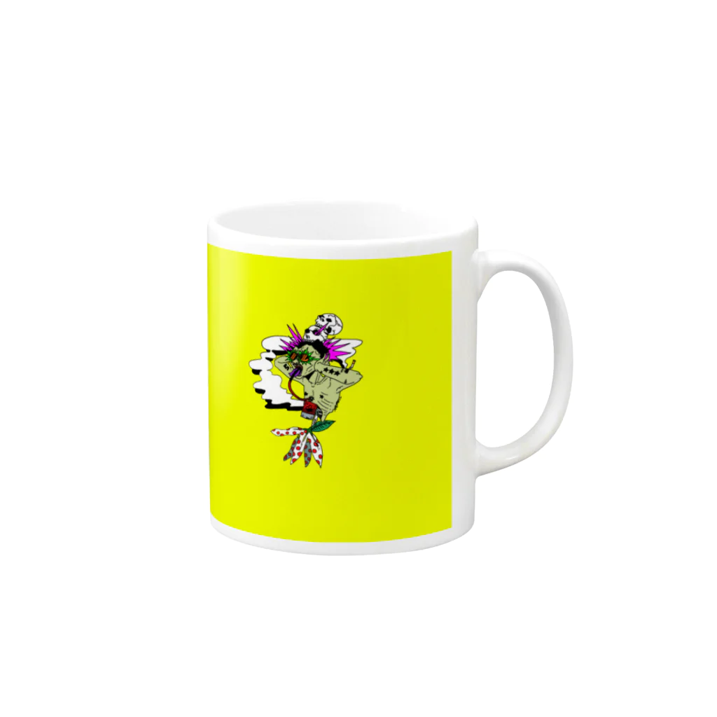 Nemon.CのHey!　PentasStar cluster！！ Mug :right side of the handle