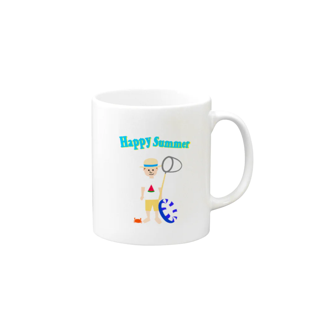 ナントカのHappy Summer Mug :right side of the handle