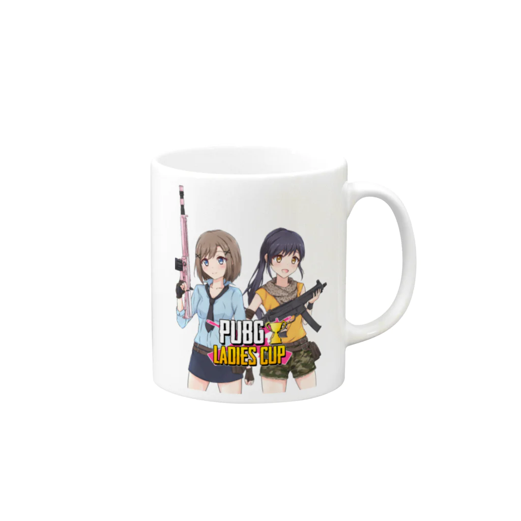 つまもん🍀*【Vtuber】のつまもんグッズ「LADIES CUP」 マグカップの取っ手の右面