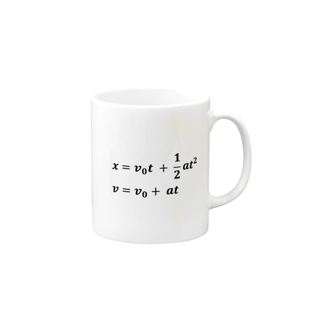 理系、技術系、エンジニアショップの物理学方程式シリーズ Mug :right side of the handle