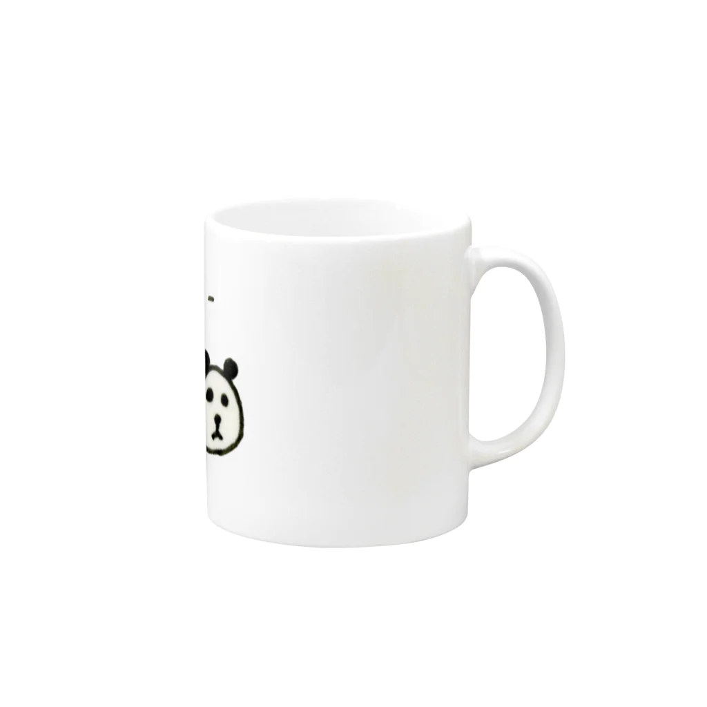 hom999のへーへーパンダ Mug :right side of the handle