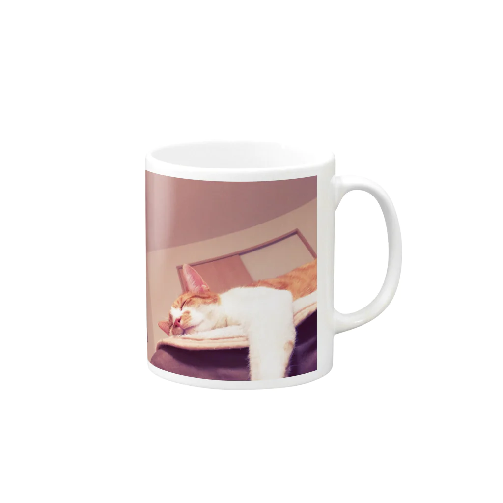 ねこまる広場のぽてとさん 第二弾☻ Mug :right side of the handle