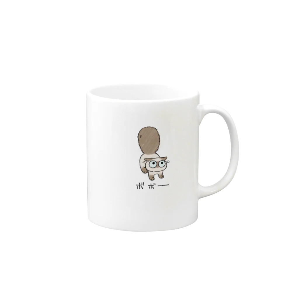 のべ子のボボー Mug :right side of the handle