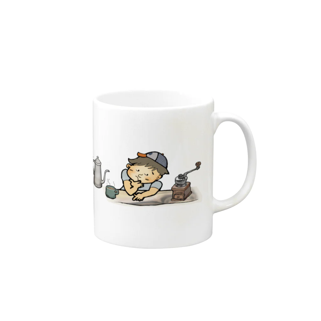 Choco_Comicのワーゲン ・ カフェ Mug :right side of the handle