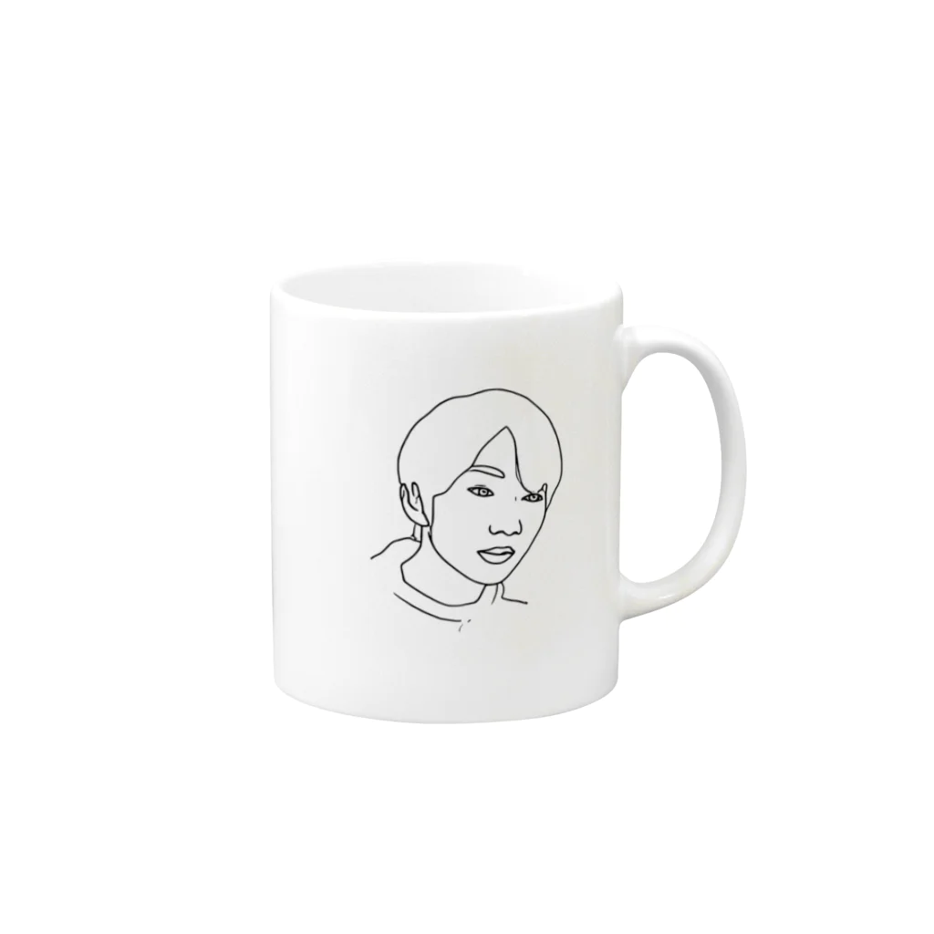 AileeeのBoy.8 Mug :right side of the handle