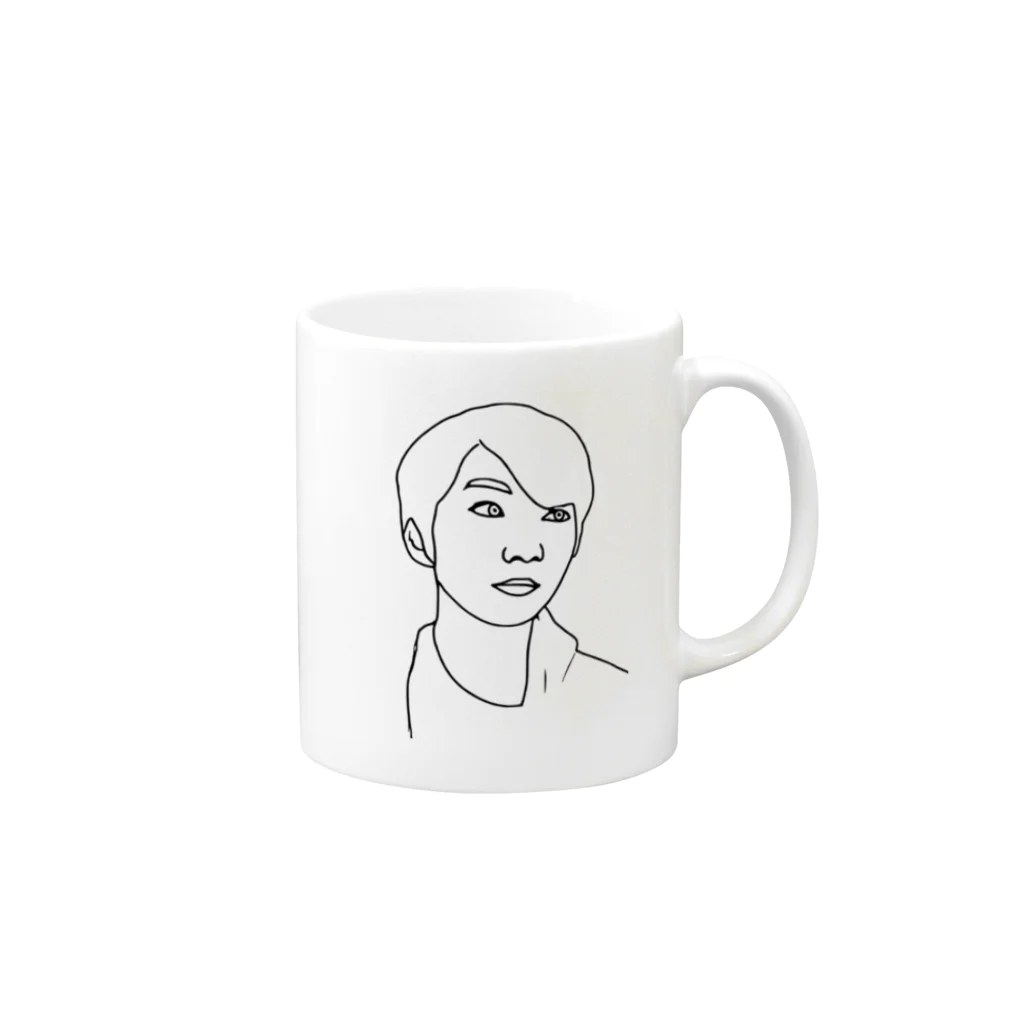 AileeeのBoy.12 Mug :right side of the handle