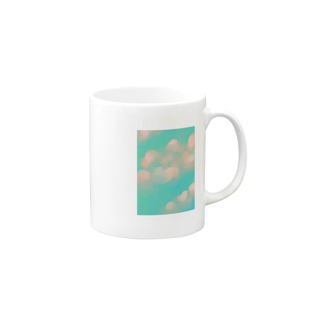 sawa3の雲っぽいもの Mug :right side of the handle