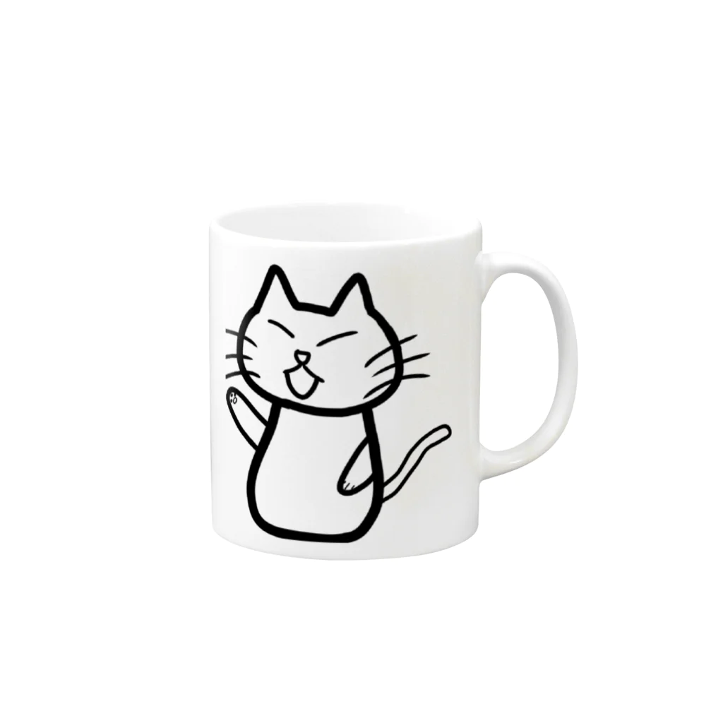 BOOK OFFのCAT of DUTY Mug :right side of the handle