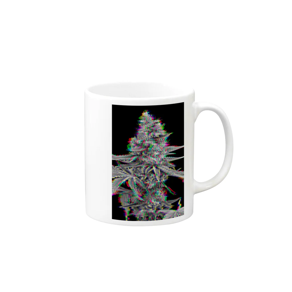 maximize_ktsのpsychedelic weed Mug :right side of the handle