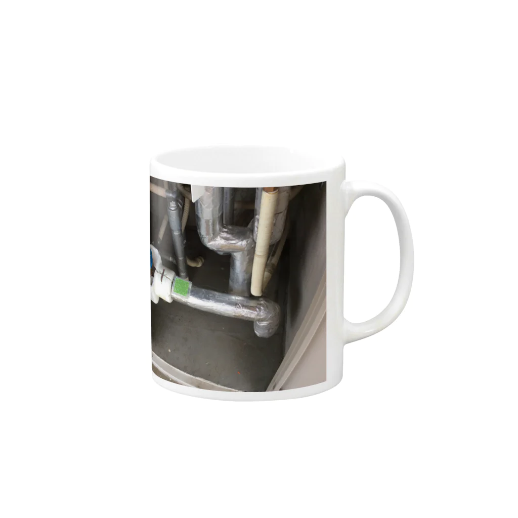 Onayami-Ukethuke-chyuのWater Pipe Mug :right side of the handle