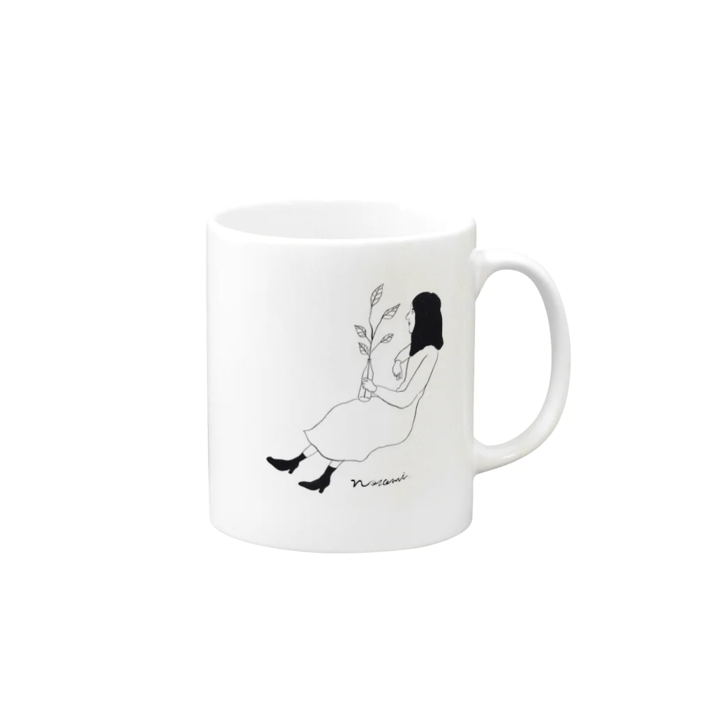 nozomimmのリーフとブーツ Mug :right side of the handle