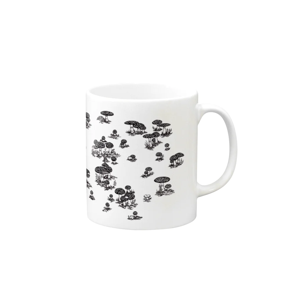 どろーいんぐ屋の大家族 Mug :right side of the handle