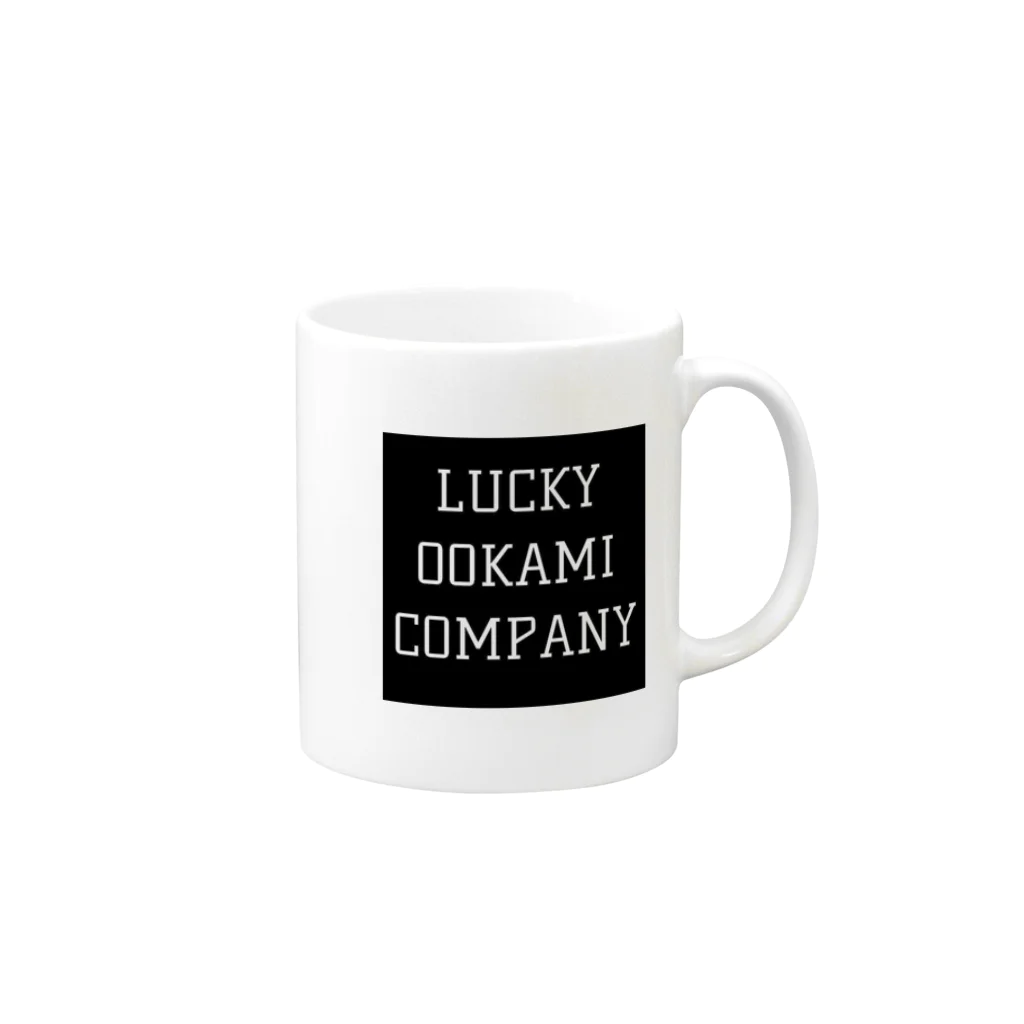 LUCKY OOKAMI COMPANYのCOMPANY MEMBER GOODS 머그컵の取っ手の右面