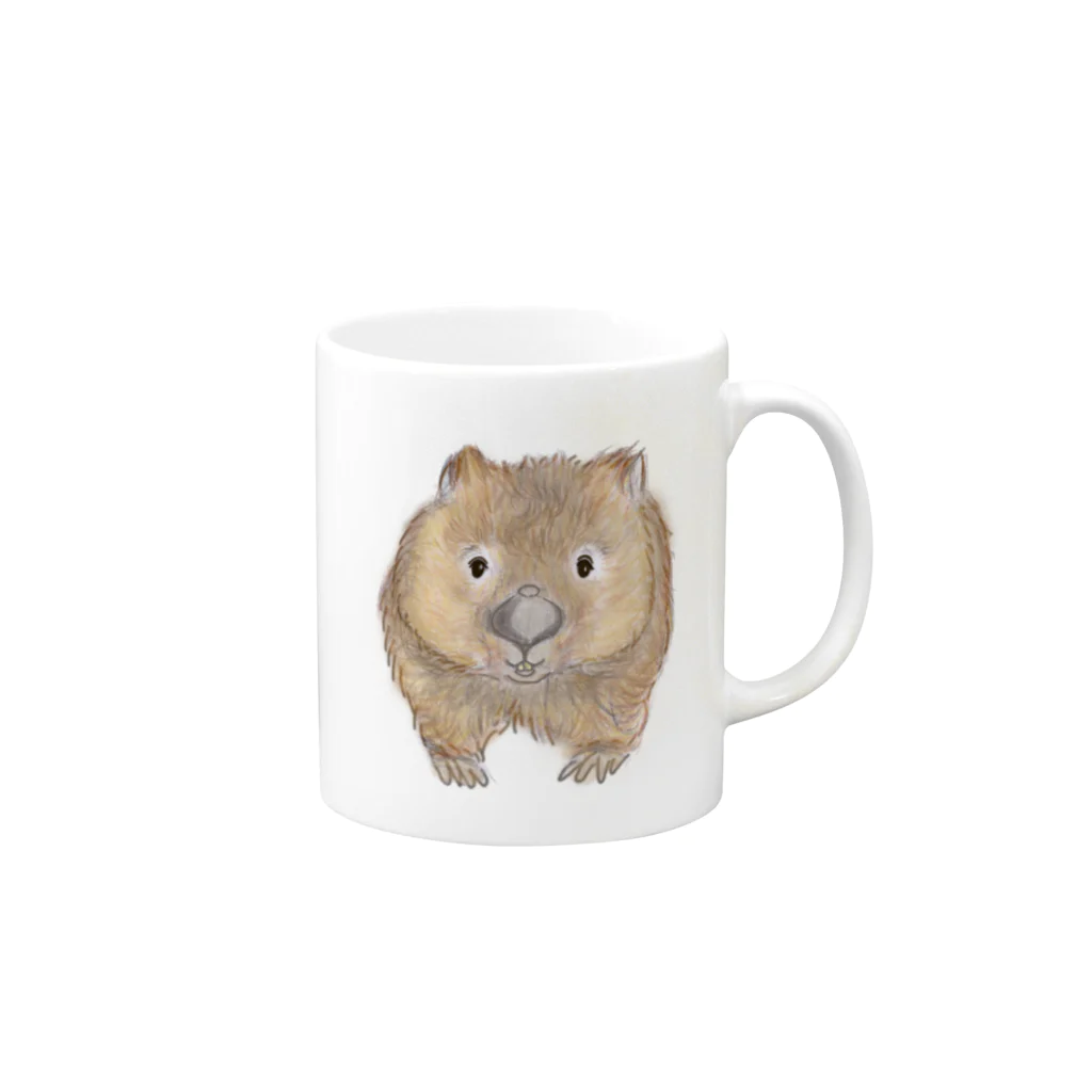 wombat_yuのウォンバットの ”Tumori”ちゃん② Mug :right side of the handle