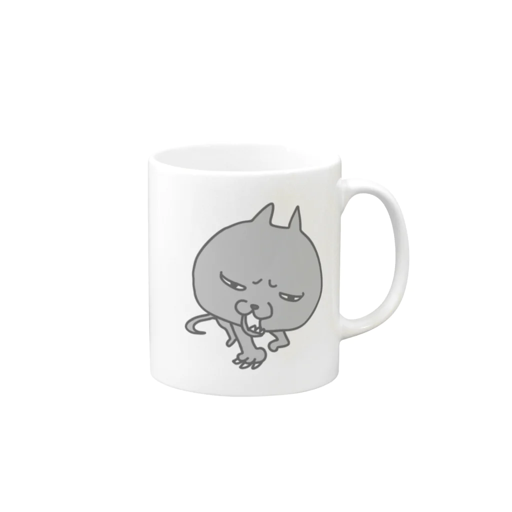 mogulのはらペコおふく Mug :right side of the handle