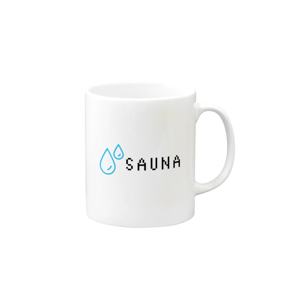 サウナキャンパーひじきのSAUNA WATER Mug :right side of the handle