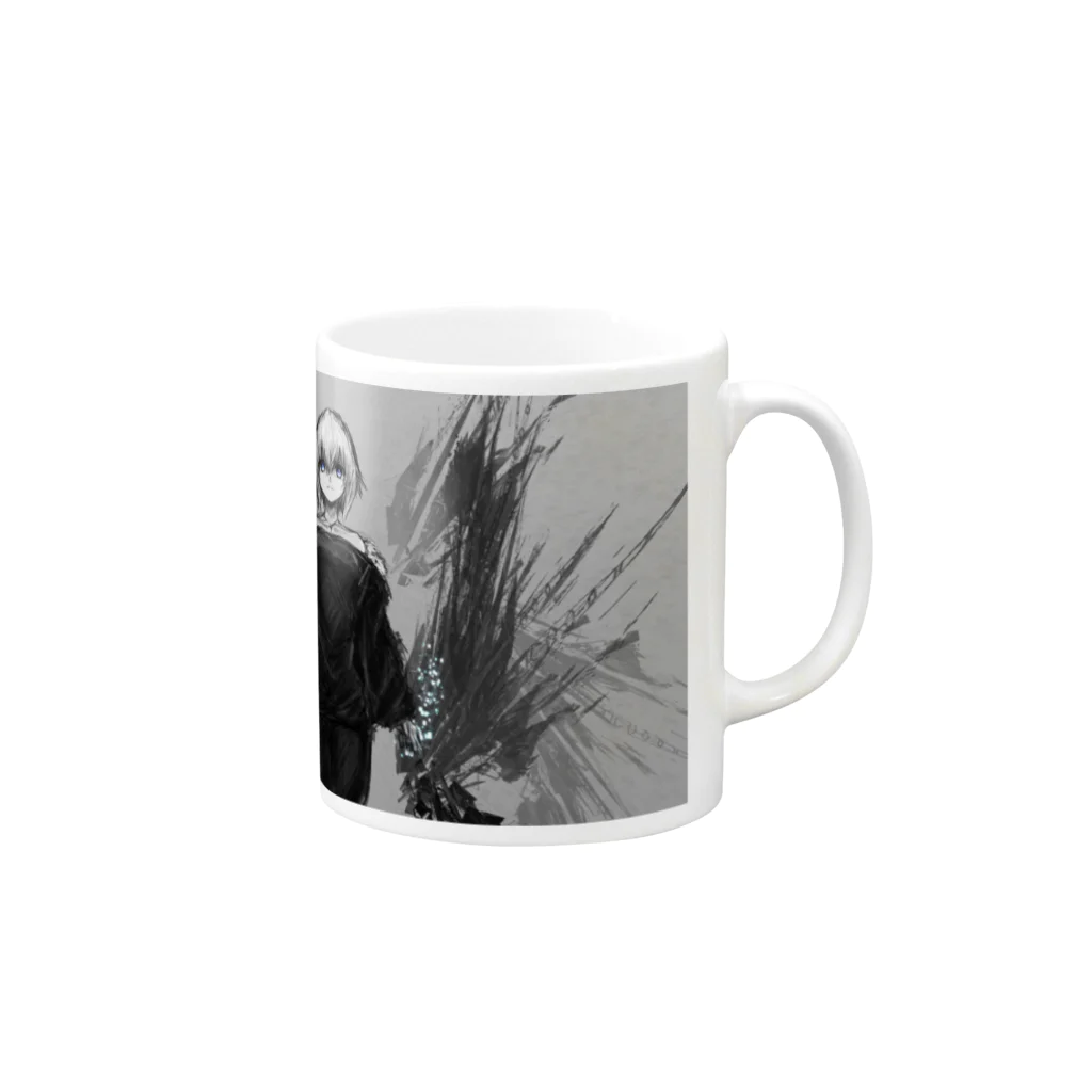 rsiのロイエのグッズ Mug :right side of the handle