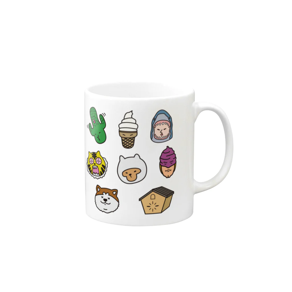 OH! MUCHA LIBREのオームチャリブレ！ Mug :right side of the handle